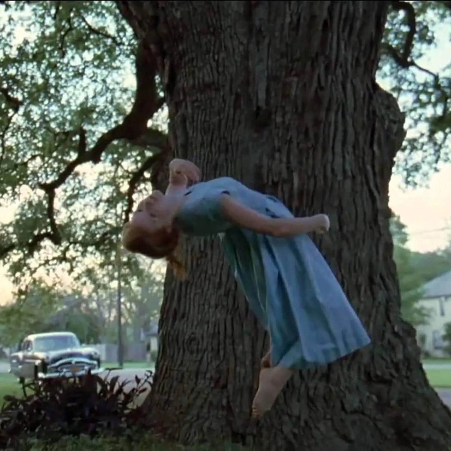 1950s Original Blue Vintage Dress Worn By Jessica Chastain Tree of Life Movie Costume