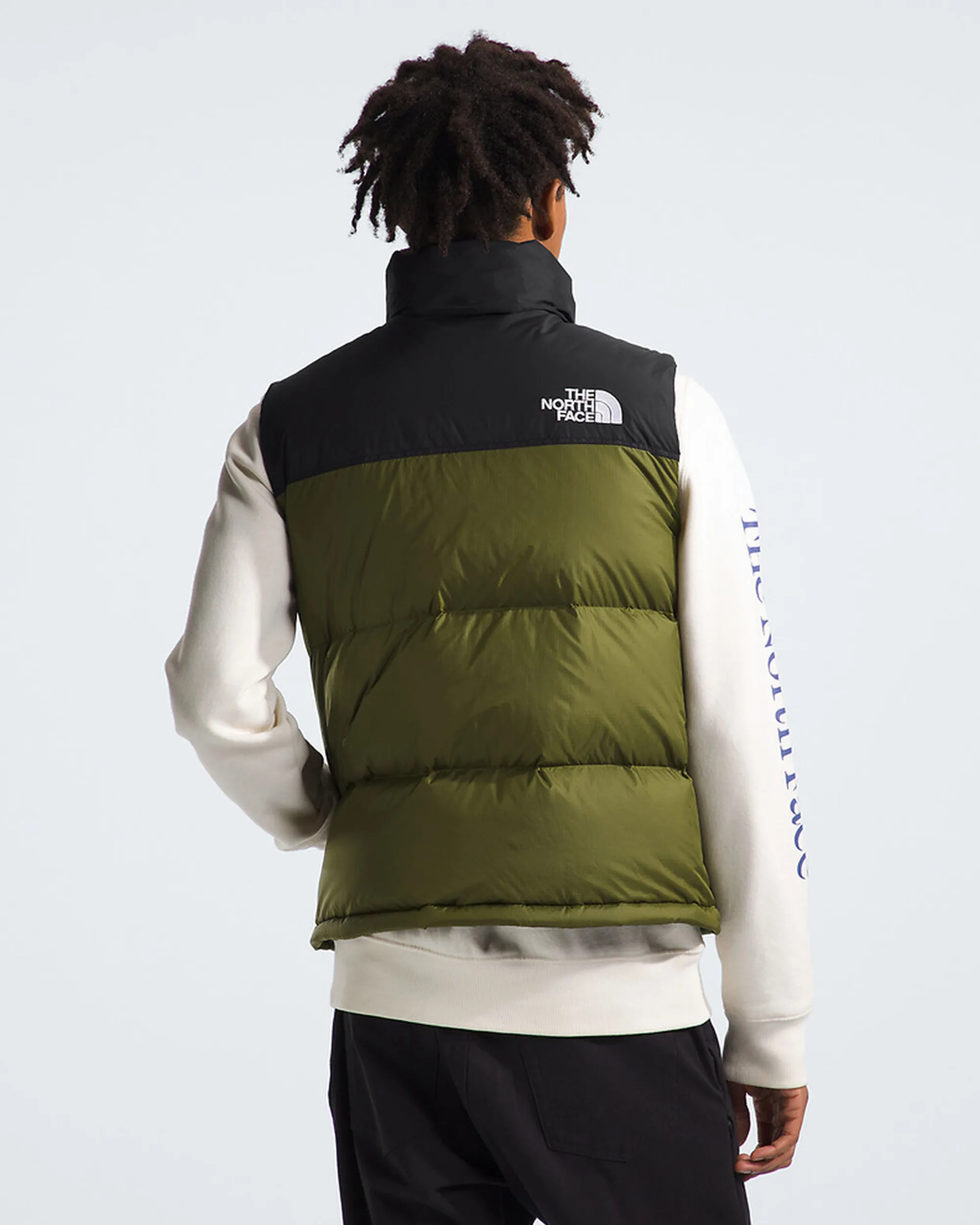 1996 Retro Nuptse Vest - Forrest Olive