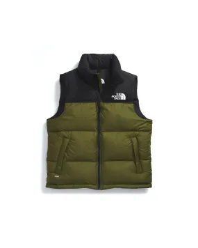 1996 Retro Nuptse Vest - Forrest Olive