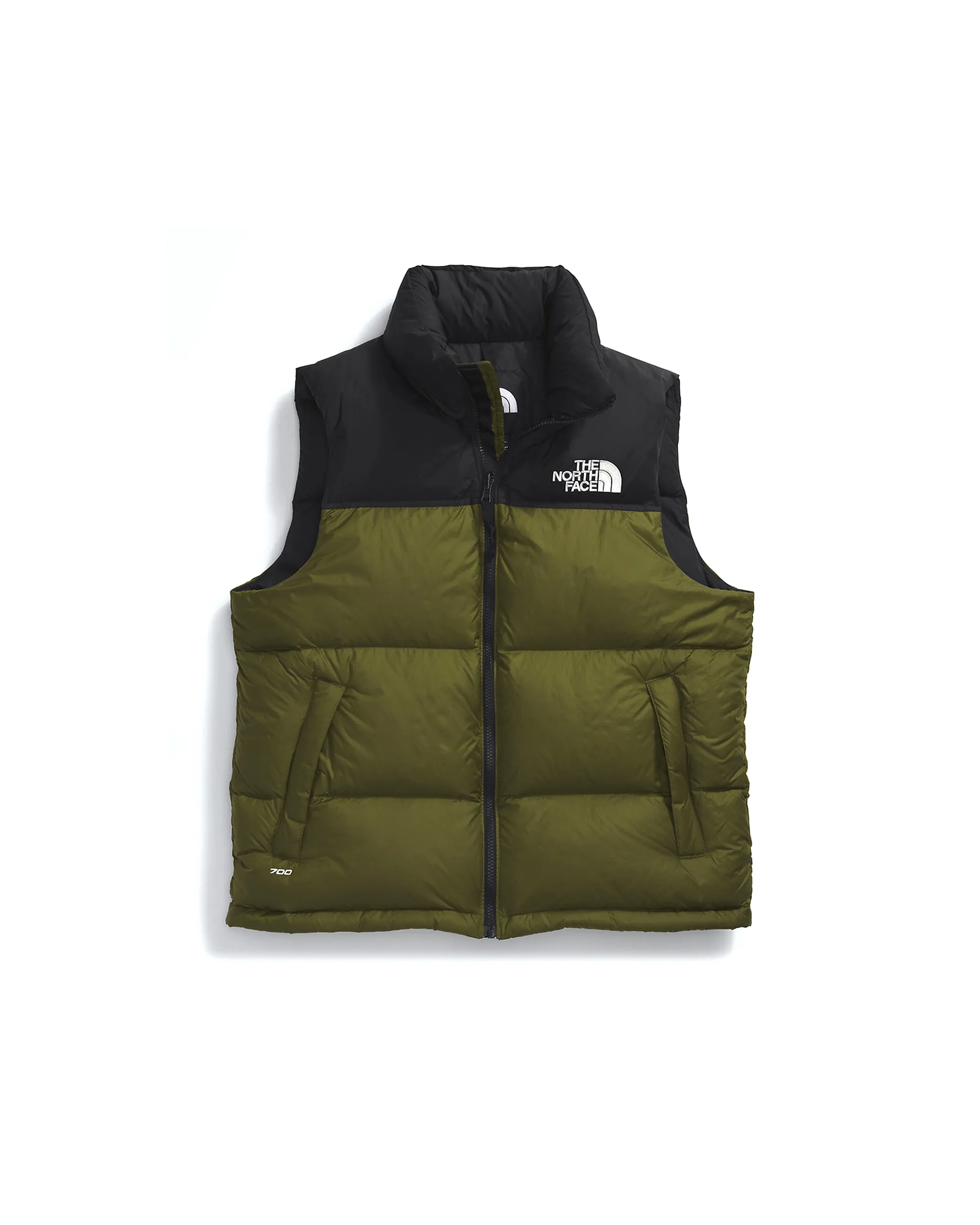 1996 Retro Nuptse Vest - Forrest Olive