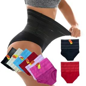 6 Pcs Women's High Waist Shaping Panties Underwear SF3002
