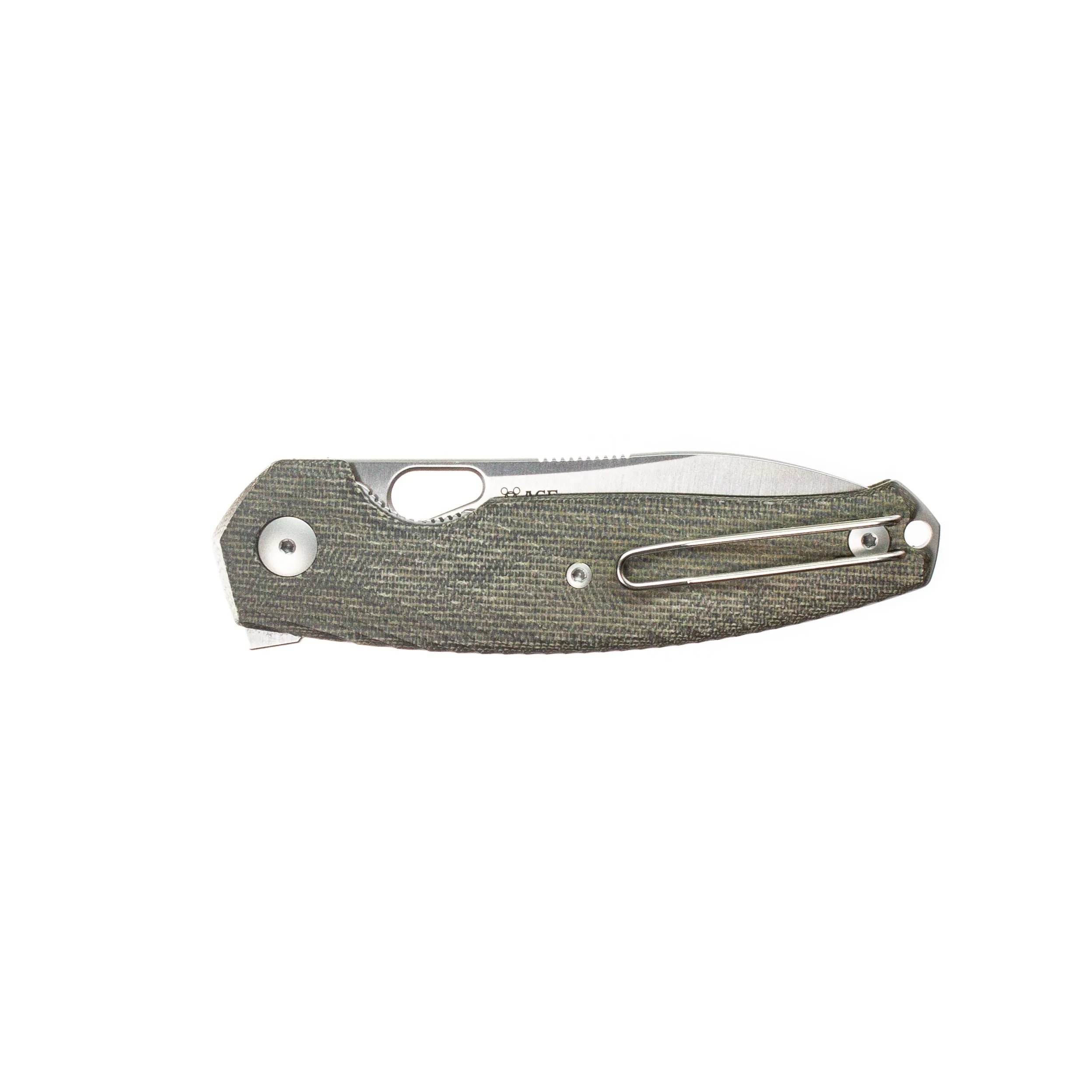ACE Jagt - Green Canvas Micarta