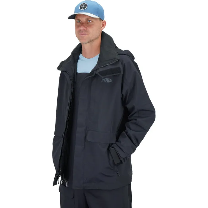 Aftco Hyrdronaut Waterproof Heavy-Duty Black Jacket