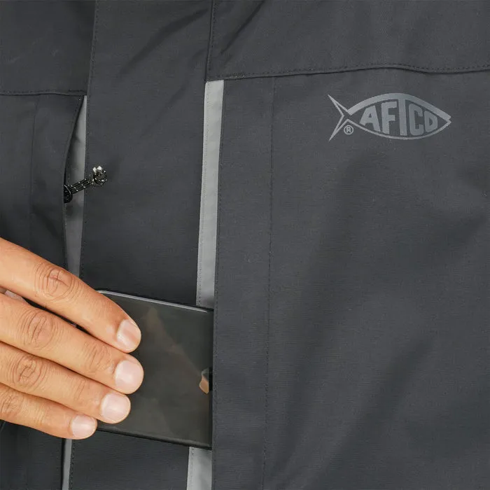 Aftco Hyrdronaut Waterproof Heavy-Duty Black Jacket