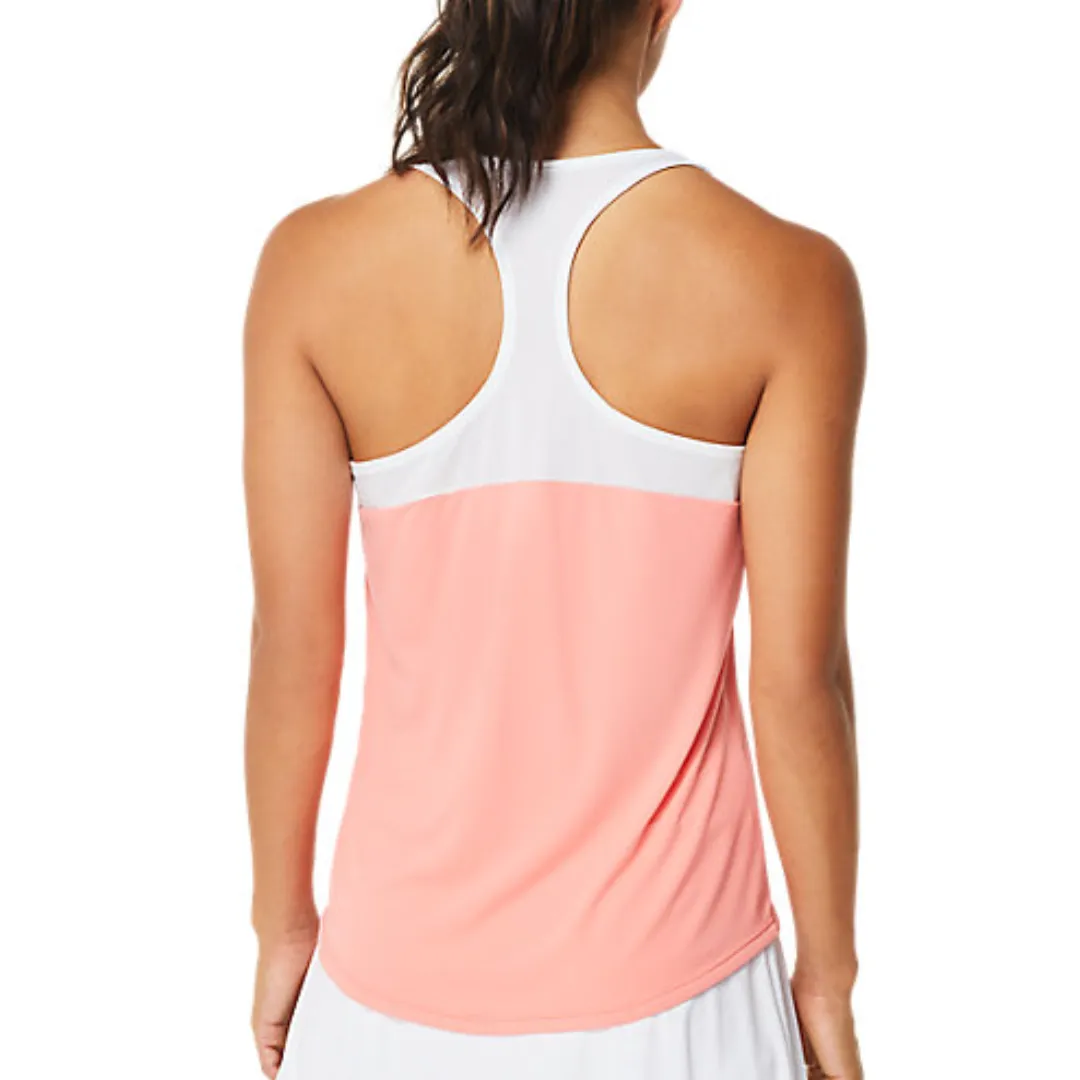 Asics Women Court Tank - Guava/Brilliant White