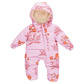 Baby Girls Lindsey Snowsuit - Lavender Poppy