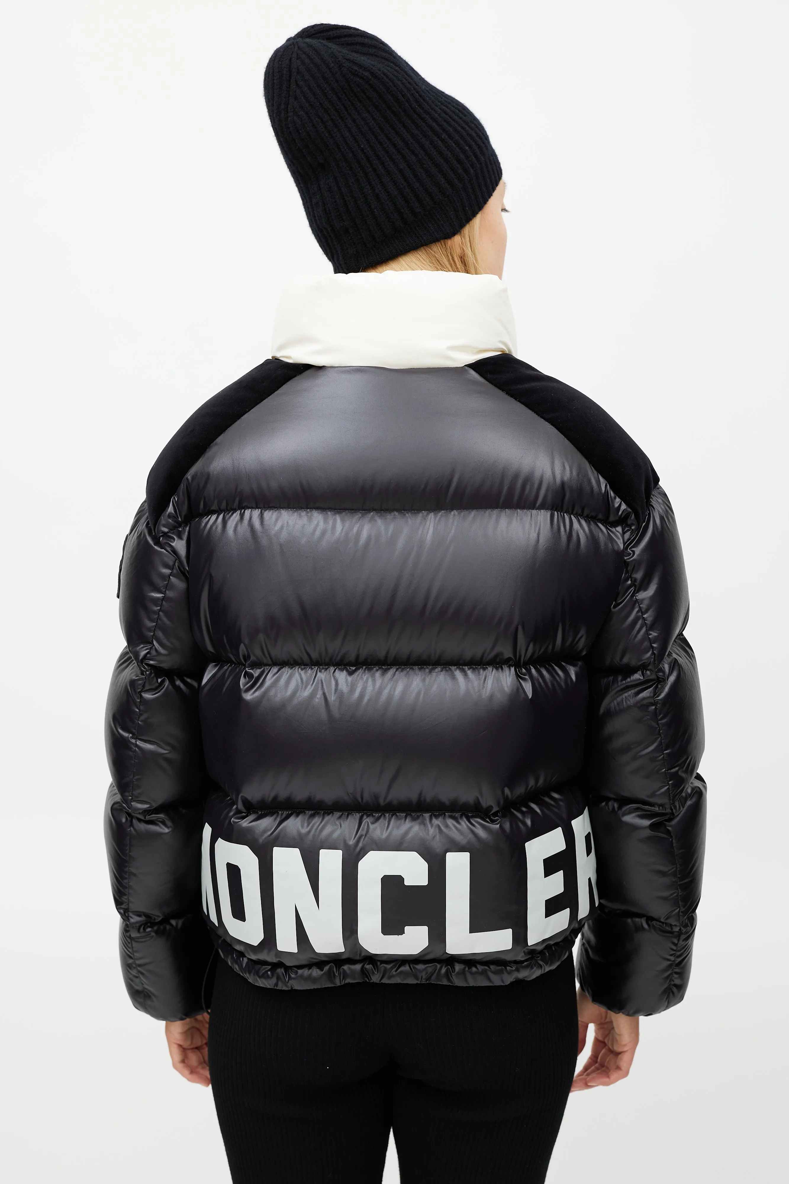 Black & Cream Chouelle Down Jacket