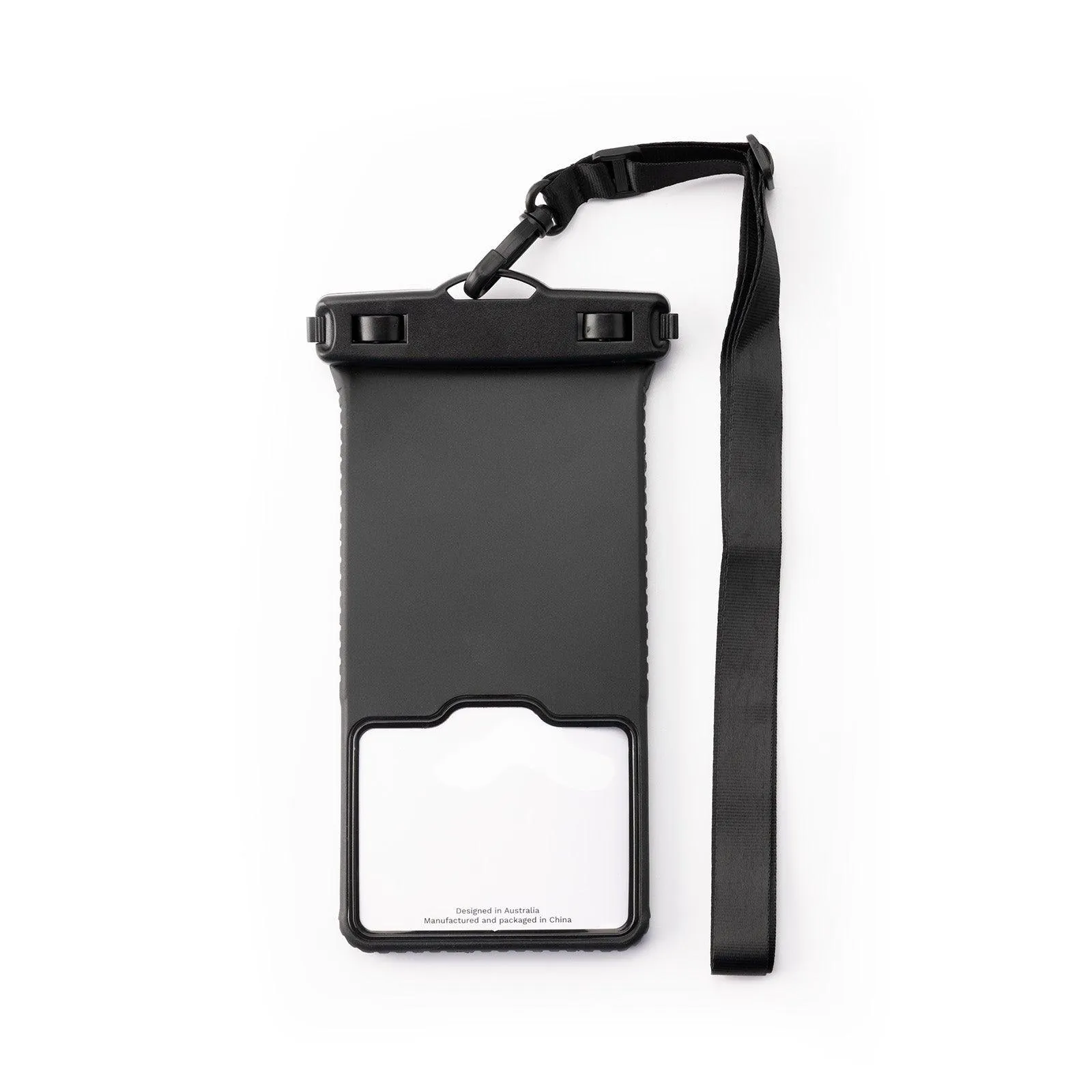 Black IPX8 Certified Water Proof Bag with Lanyard