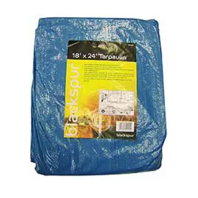 Blackspur Blue Tarpaulin 18ft x 24ft (5.4m x 7.2m)