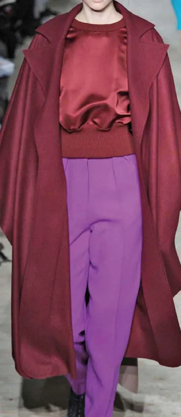 Bordeaux Stretch Wool Gaberdine