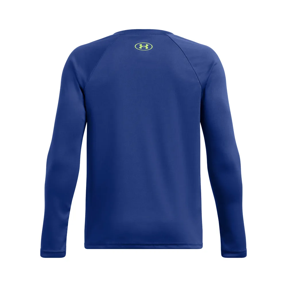 Boys' Under Armour Youth Tech Hybrid Print Longsleeve