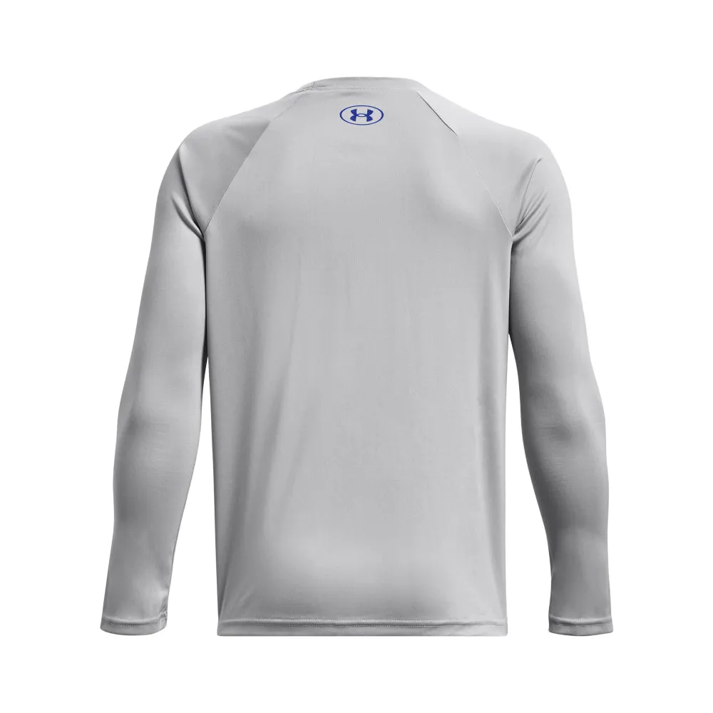 Boys' Under Armour Youth Tech Hybrid Print Longsleeve
