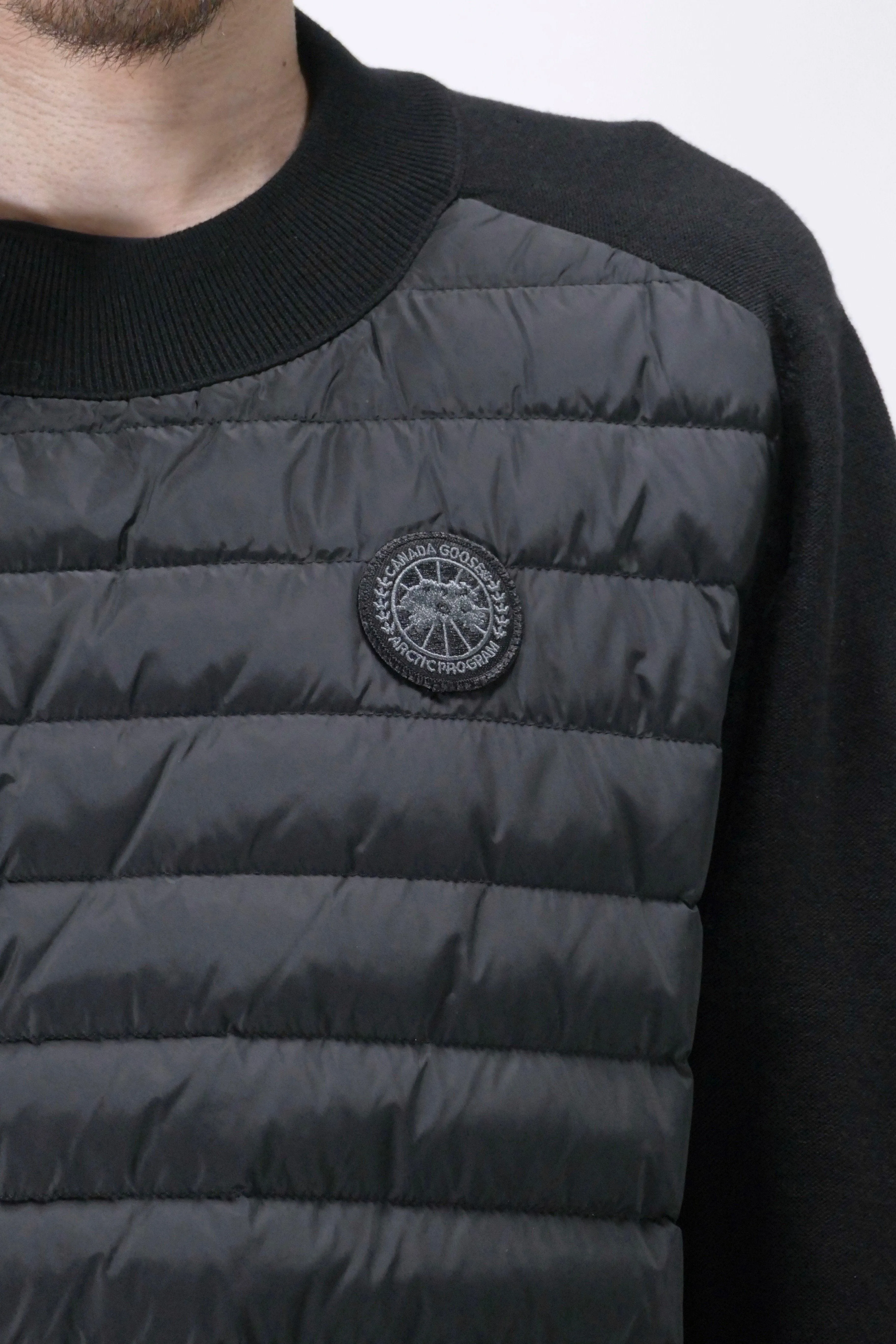 Canada Goose Mens Knit Hybridge Pullover Reversible Black