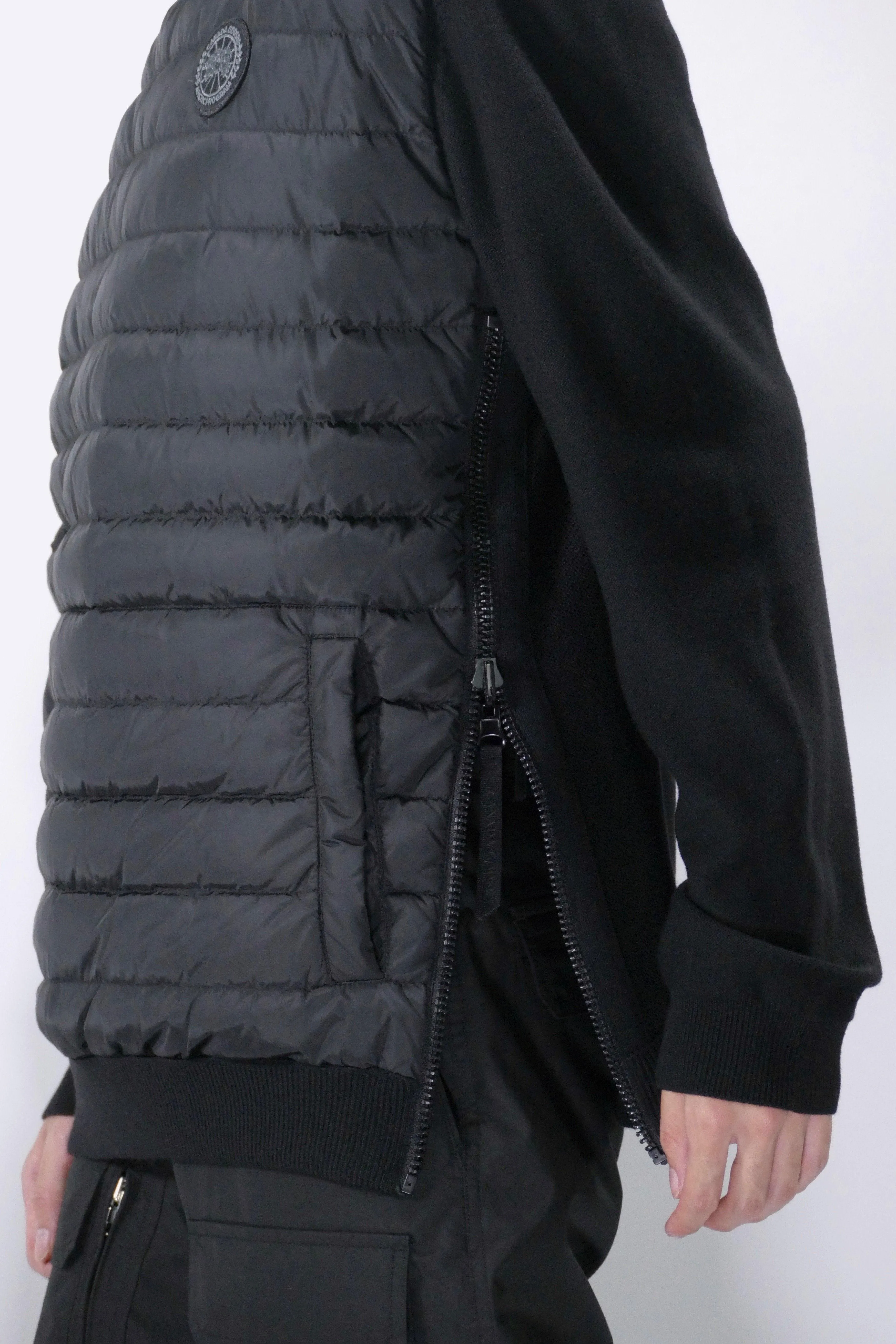 Canada Goose Mens Knit Hybridge Pullover Reversible Black