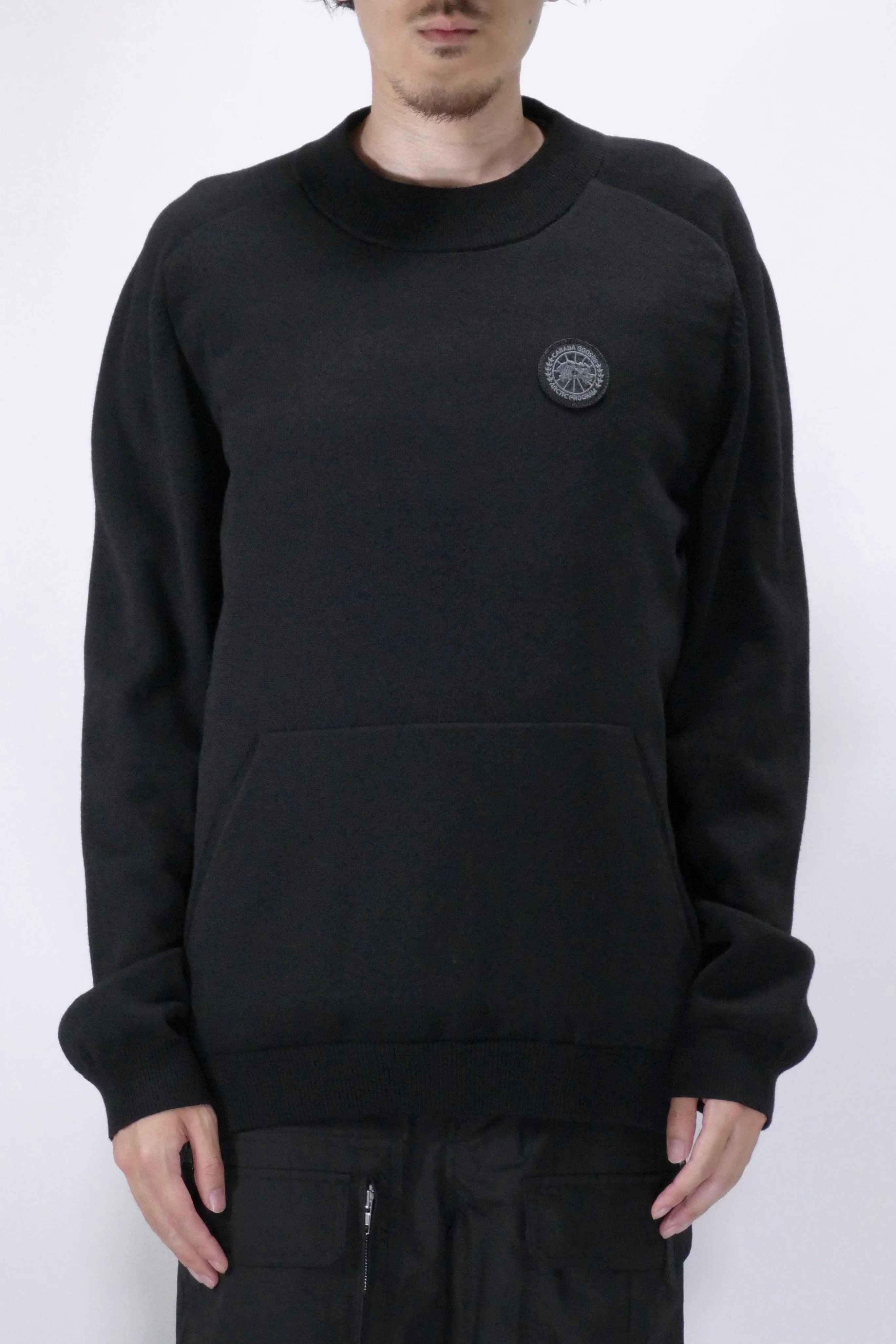 Canada Goose Mens Knit Hybridge Pullover Reversible Black
