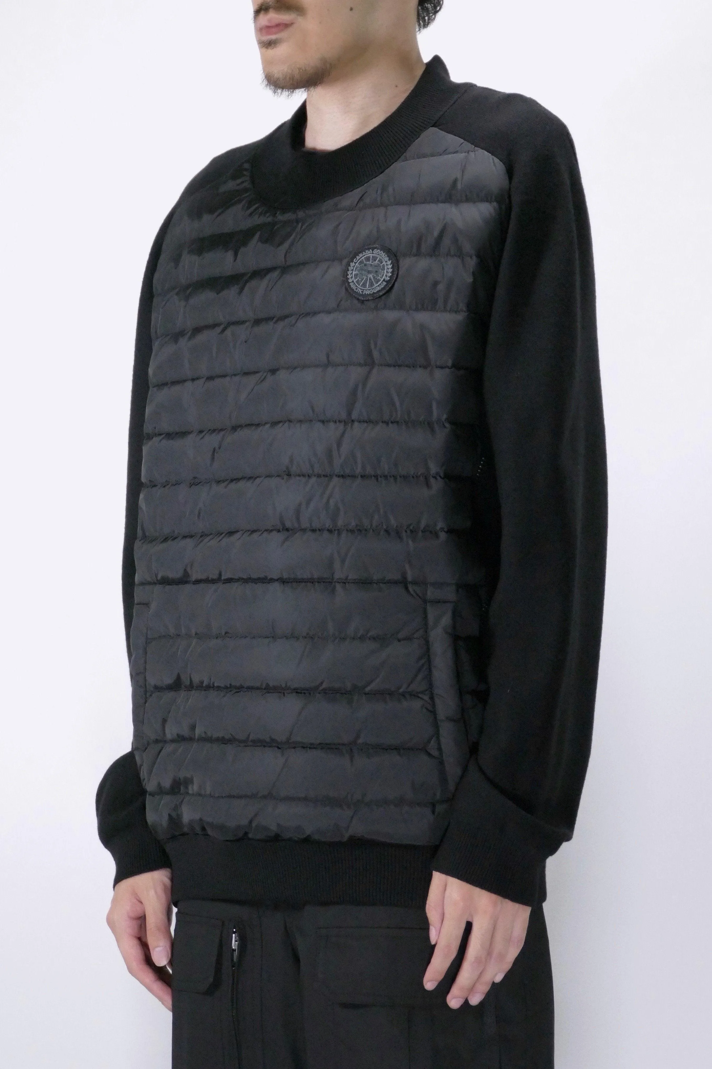 Canada Goose Mens Knit Hybridge Pullover Reversible Black