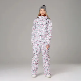 Charming One Piece Ski Jumpsuits Hooded Loose Snow Suits