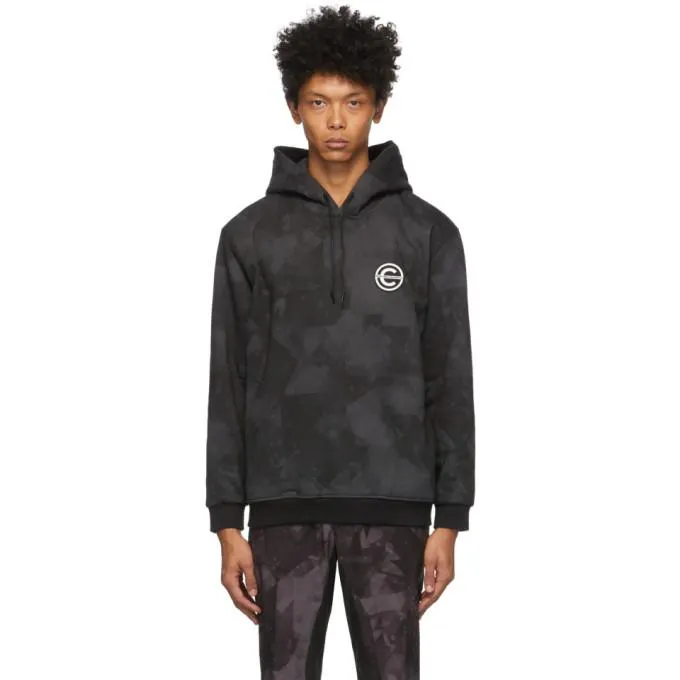Colmar by White Mountaineering Black Printed Logo Hoodie