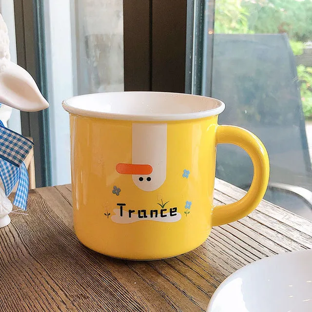 Cute Cartoon Duck Print Mug