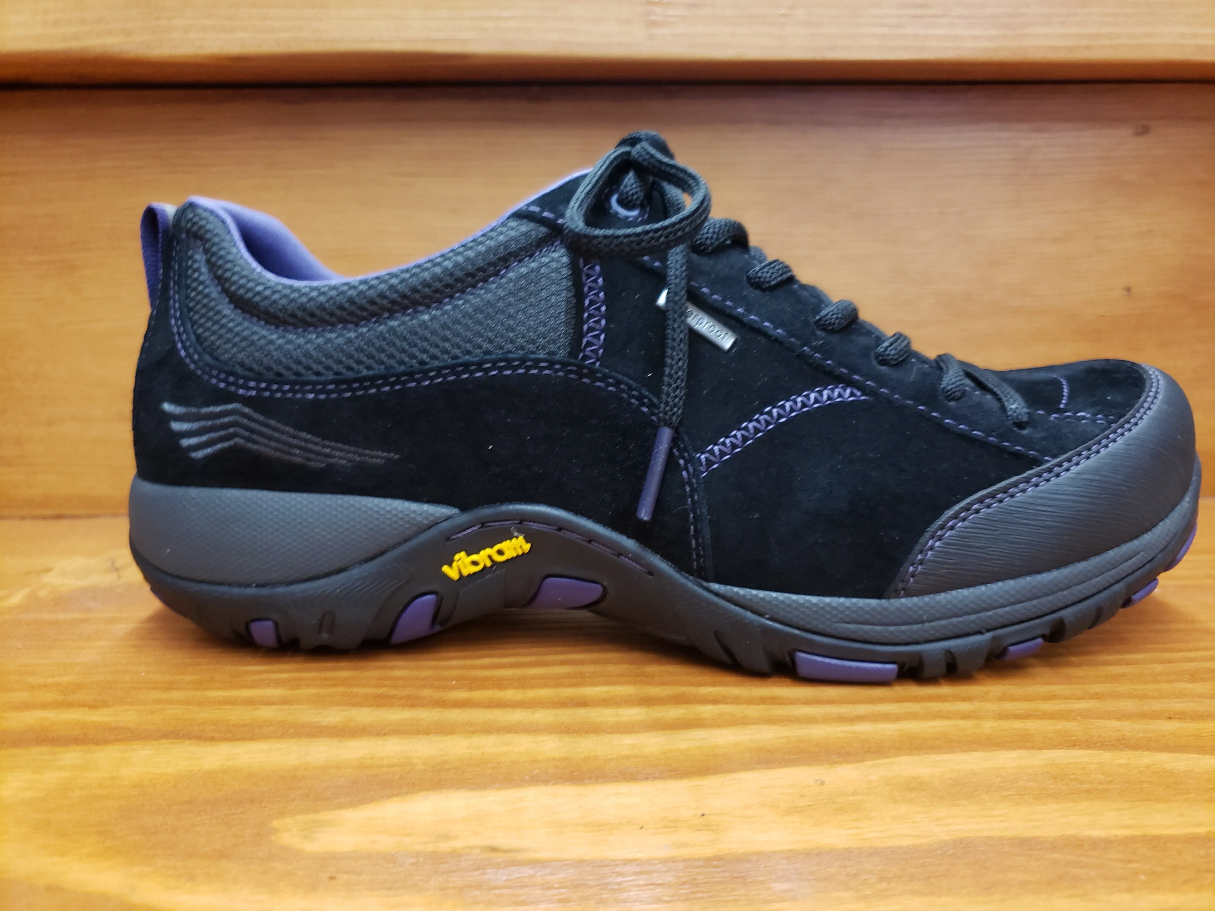 Dansko Paisley Black suede leather