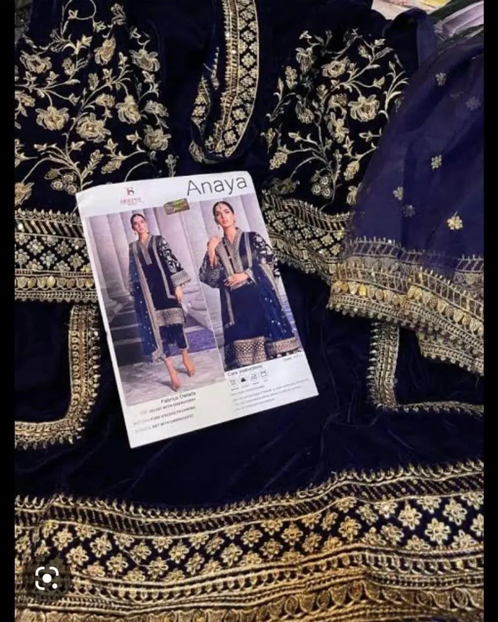 Deepsy Anaya Velvet Salwar Suit