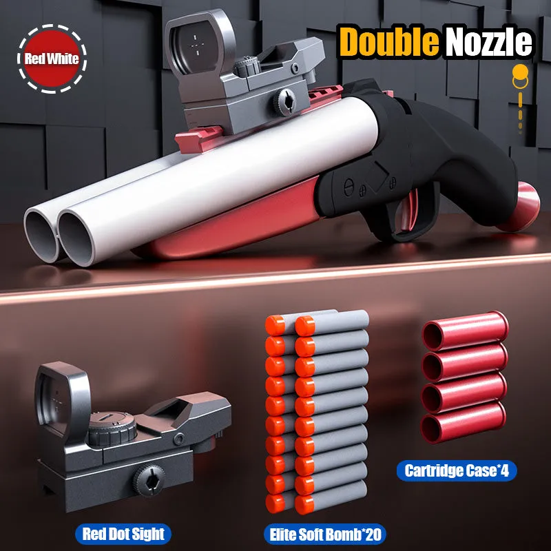 Double barrel shotgun shell ejection soft shot gun manual