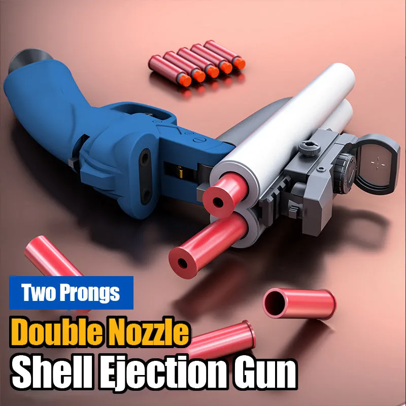 Double barrel shotgun shell ejection soft shot gun manual