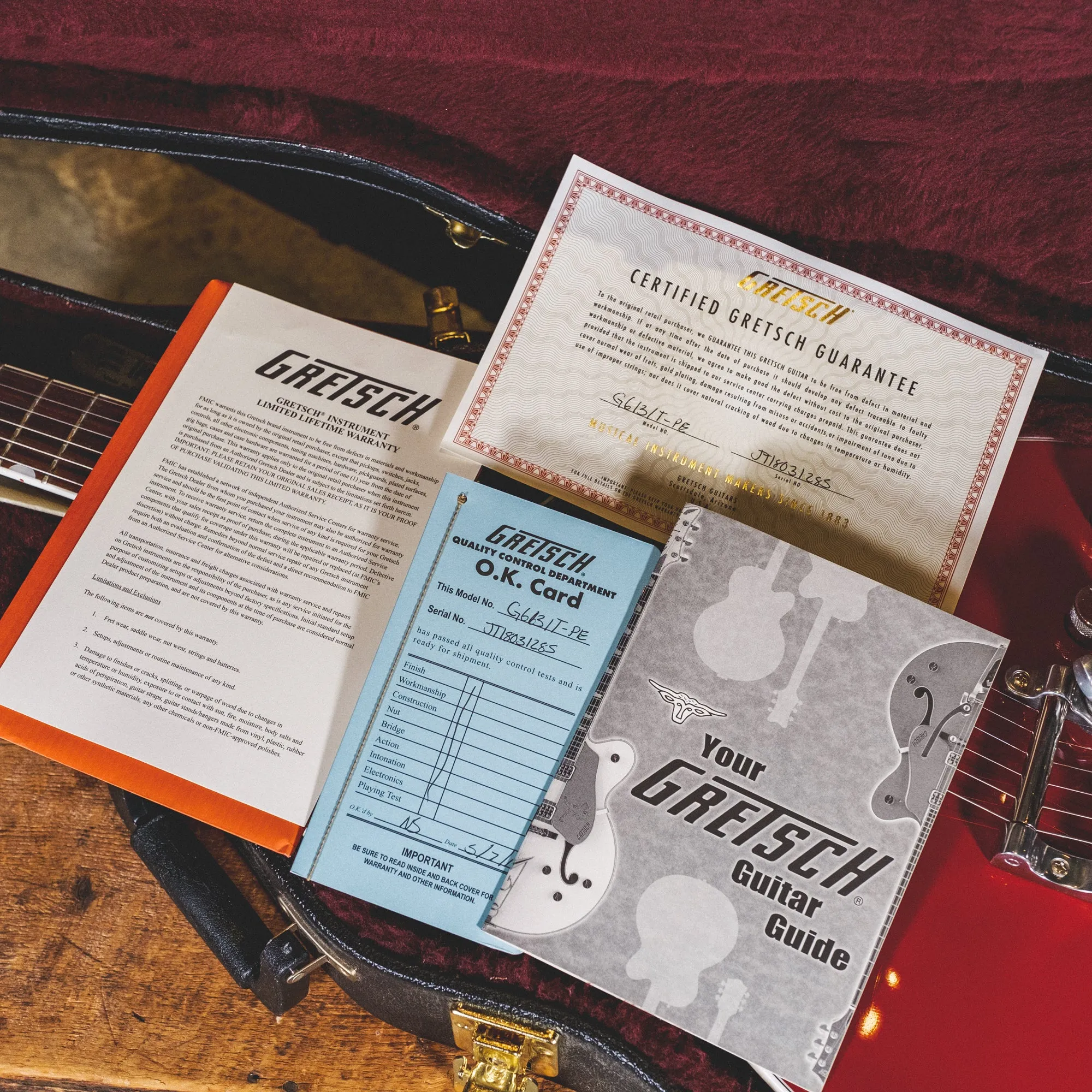 Gretsch 2018 G6131T Players Edition Jet, Bigsby, Firebird Red With OHSC - Used
