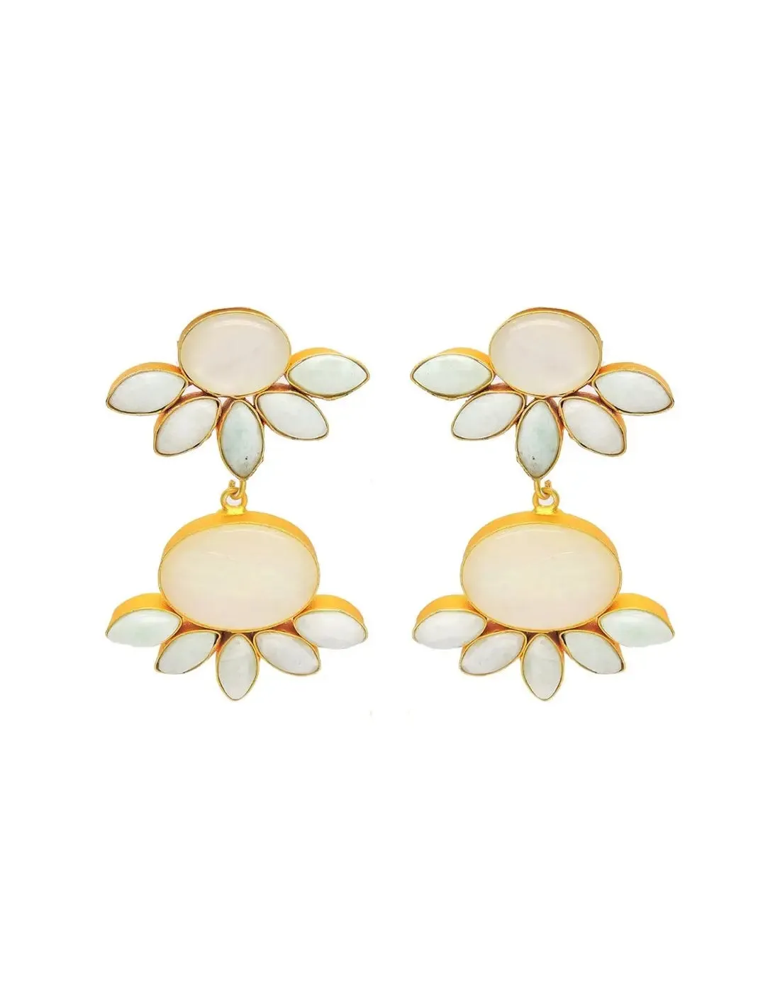 Half Flora Danglers (Amazonite)