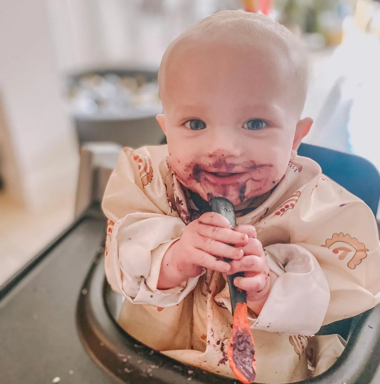 INOBY Weaning Waterproof Coverall Bib
