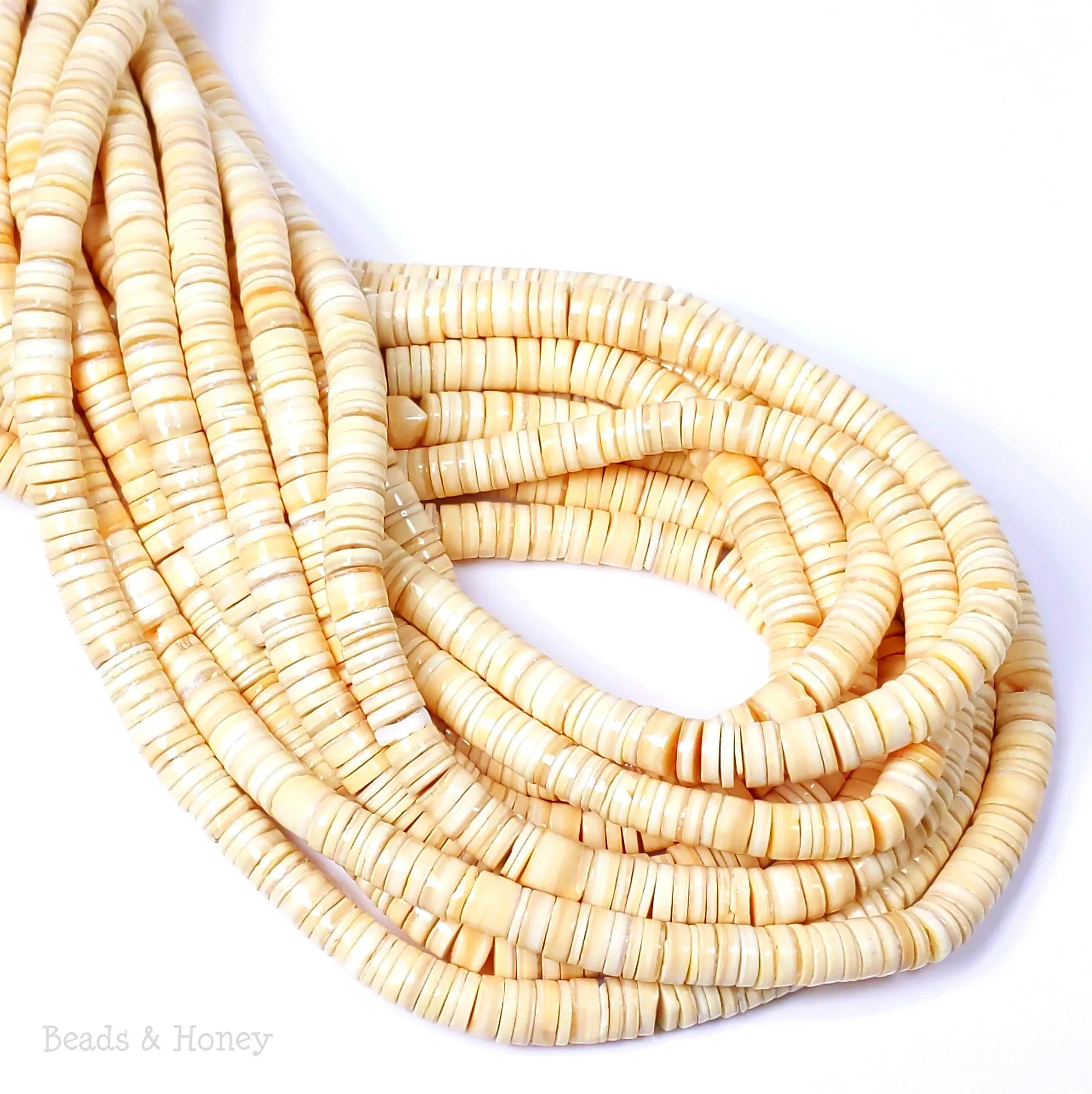 Melo Shell Heishi 6-7mm (16-Inch Strand)