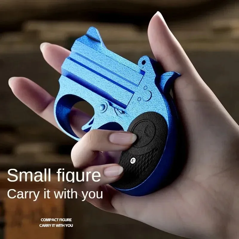 Mini Derringer Toy Gun - Safe Soft Bullet Launcher for Kids
