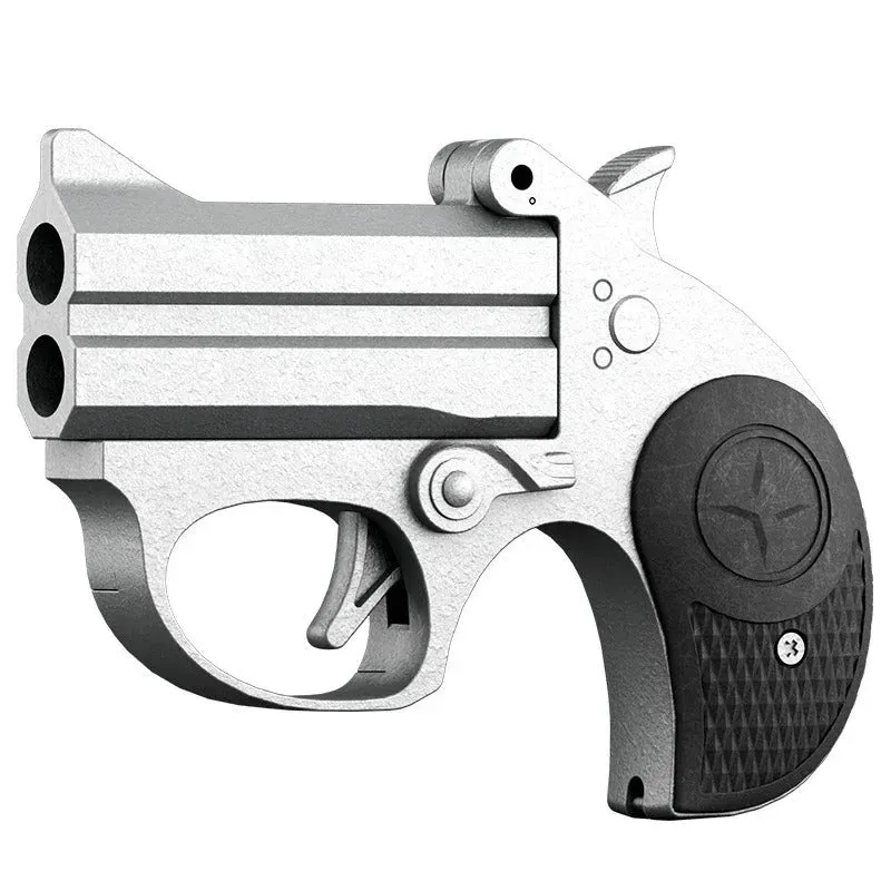 Mini Derringer Toy Gun - Safe Soft Bullet Launcher for Kids