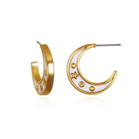 Moonlight Demi-Hoop Earrings