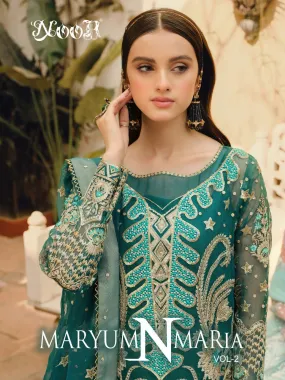 NOOR MARYUM N MARIA VOL 2 GEORGETTE SALWAR SUITS