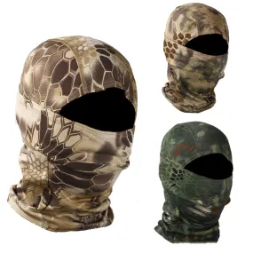 Outdoor Sun Protection Python Pattern  Face Cover