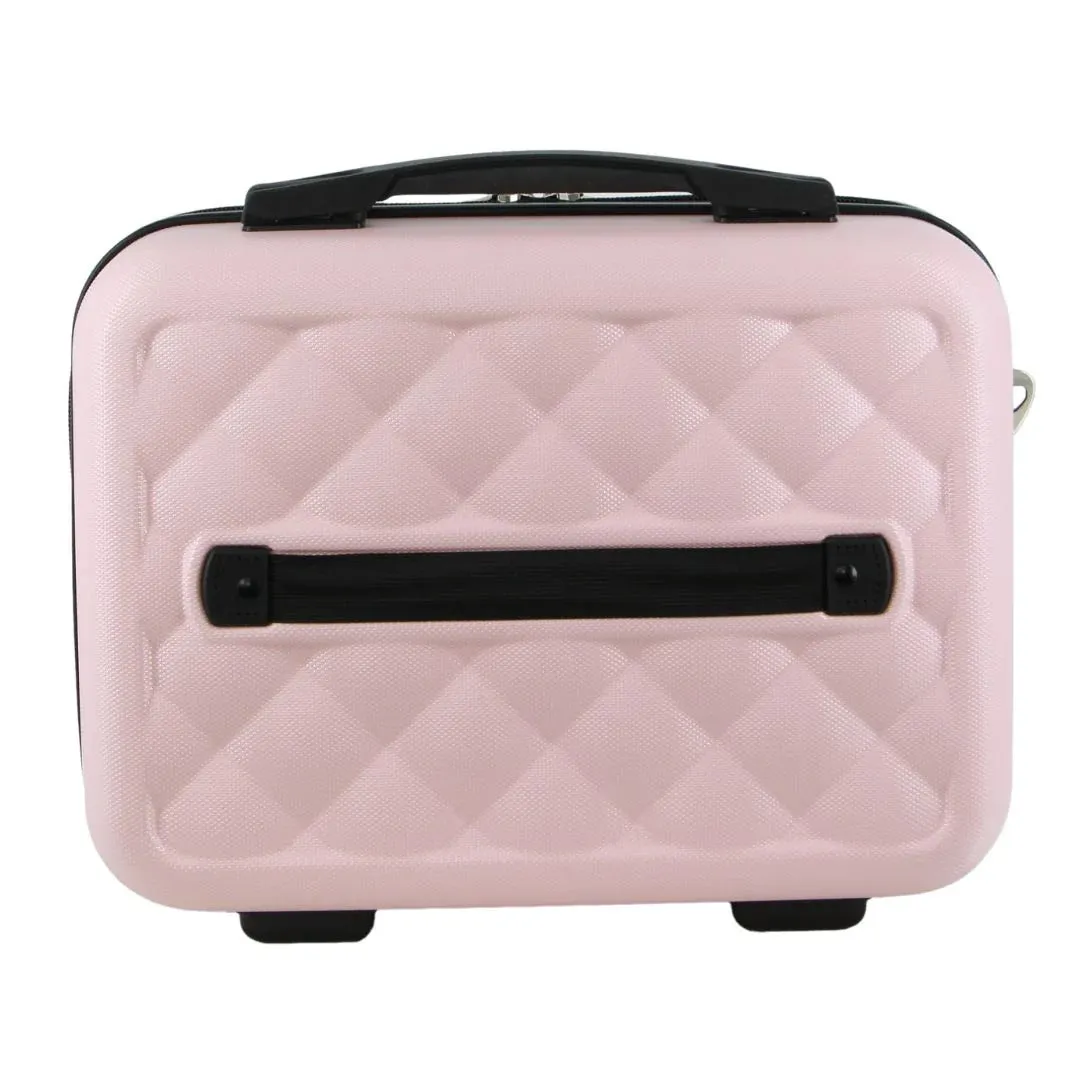 Pierre Cardin Beauty Case Hard Shell Makeup Cosmetic Organizer Travel - Rose