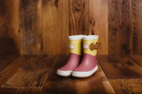 Rhubarb & Custard Puddle Duck Kids Waterproof Wellington Boots – Colorful and Durable Footwear for Little Adventurers