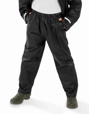 R226J Result Core Junior Rain Trousers