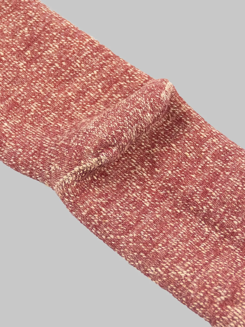ROTOTO Double Face Crew Socks "Merino Wool & Organic Cotton" Dark Red/Brown