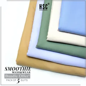 Smoothie Wash&Wear Bundle Offer - Pack of 5 Suits