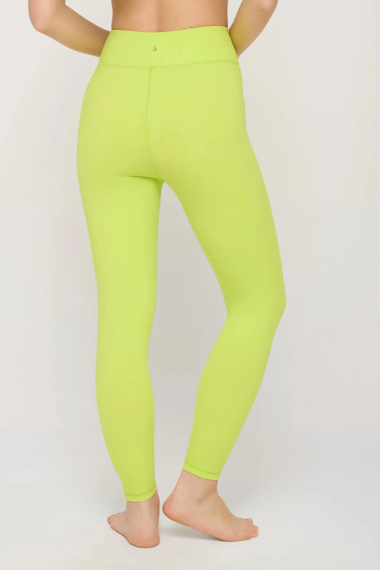 Spiritual Gangster Evie Wrap Front 7/8 Legging - Acid Lime