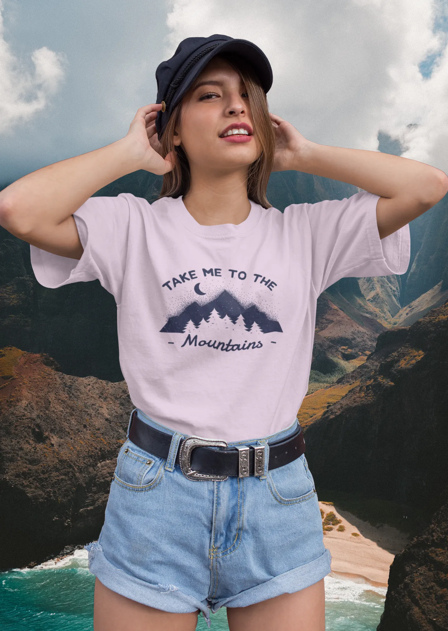 Take Me To The Mountains Printed T-shirt for women