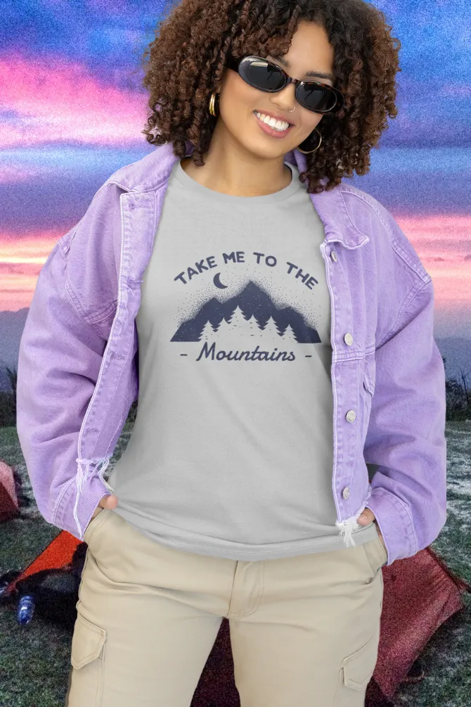 Take Me To The Mountains Printed T-shirt for women