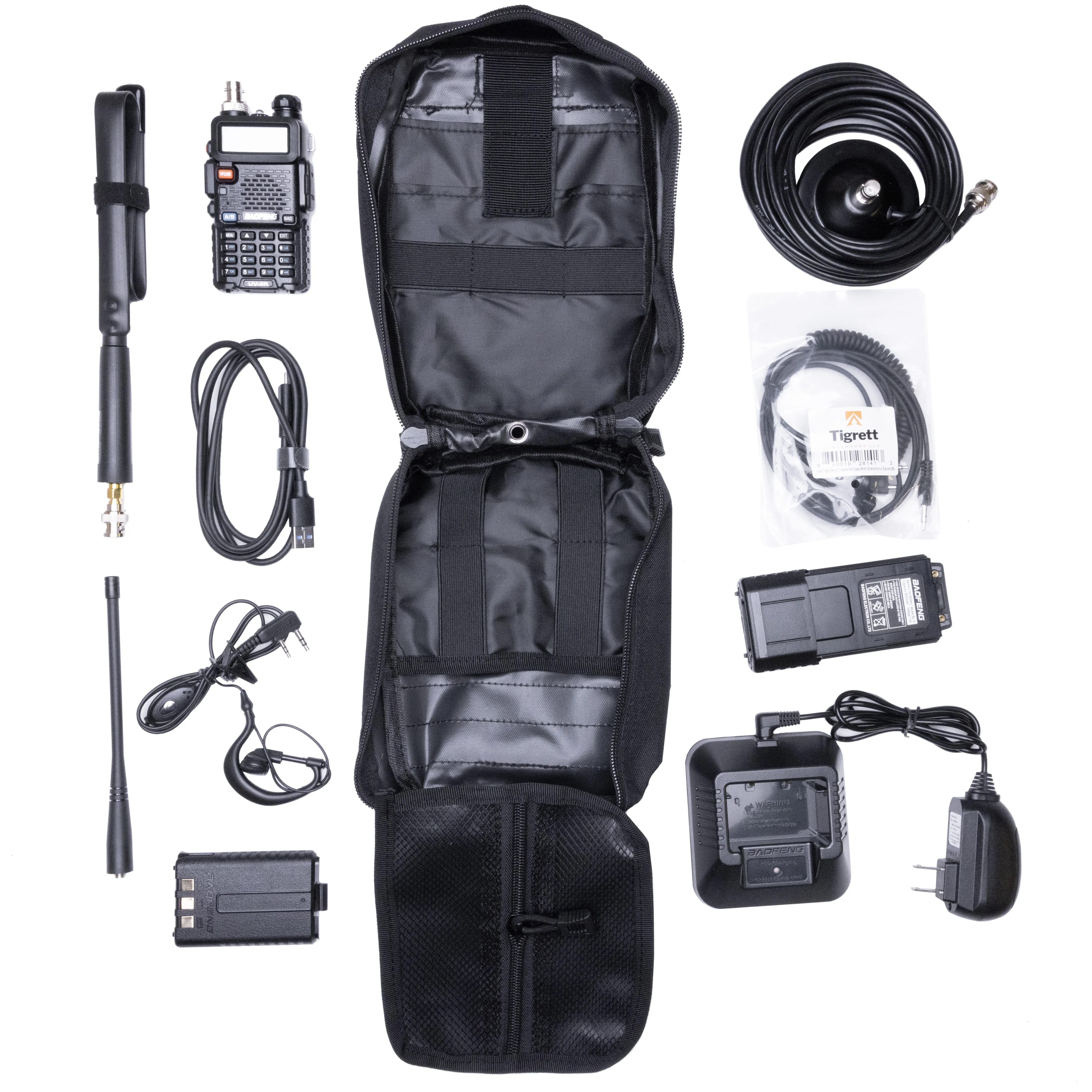 UV5R Gen 3 8 Watt Vehicle Radio Go Bag Programmed Radio and Nagoya NA771