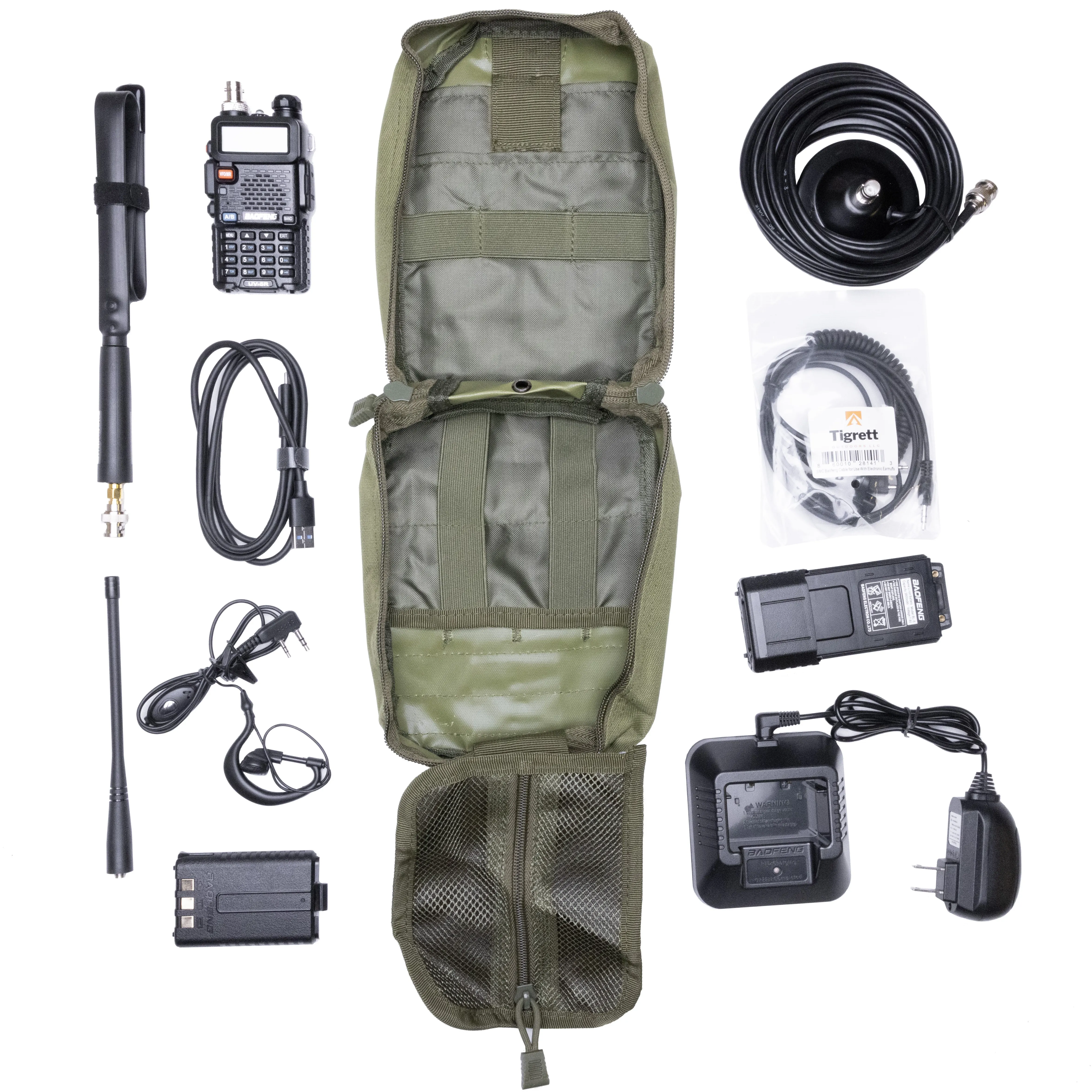 UV5R Gen 3 8 Watt Vehicle Radio Go Bag Programmed Radio and Nagoya NA771