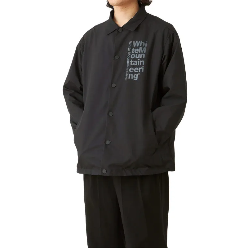 White Mountaineering Woven Twill Coach Jacket Black