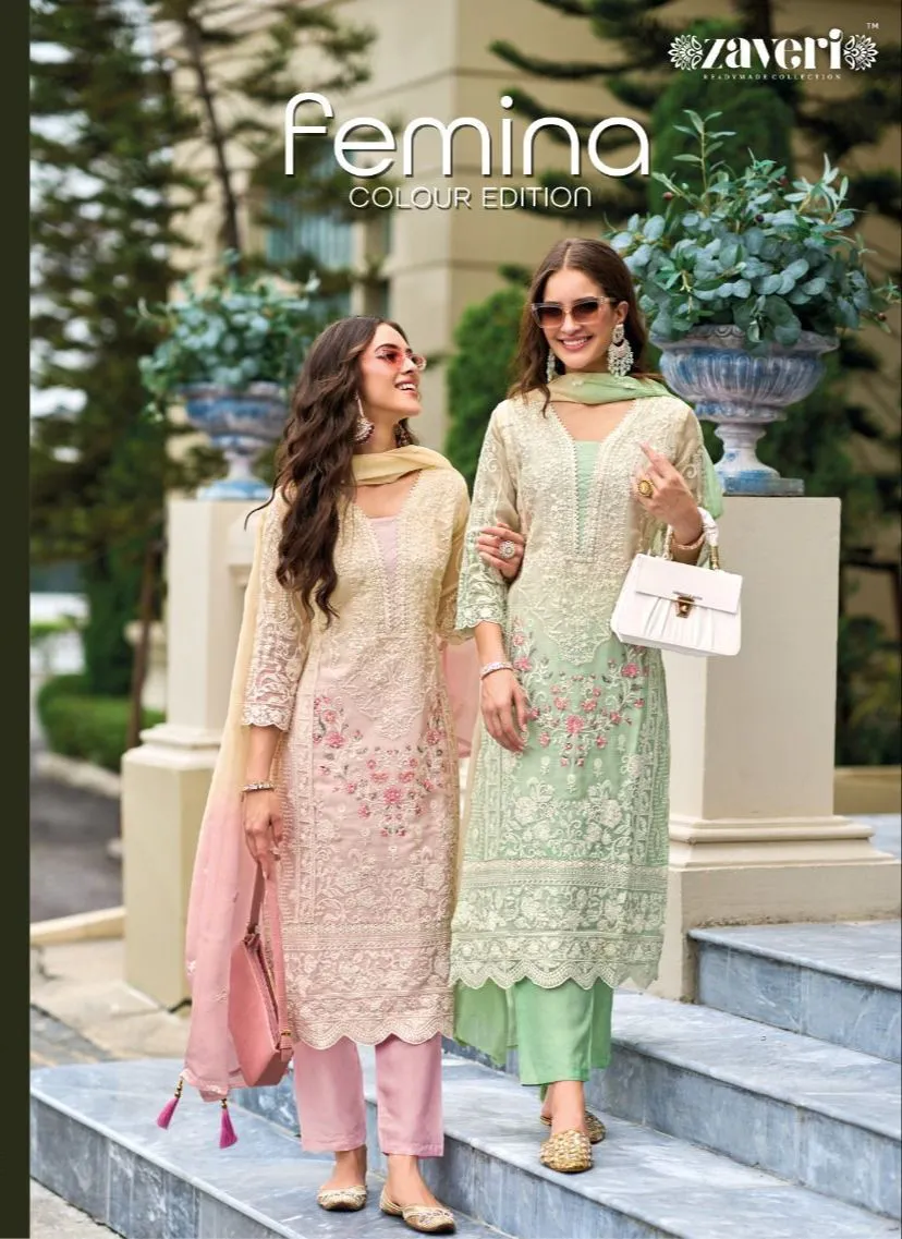 Zaveri Femina Colour Edition 1262-1064 Series Latest Pakistani Salwar Kameez Dno.1263
